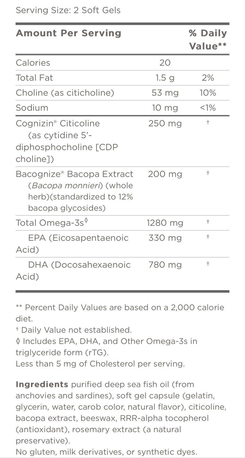 Focus Support (60 Caps) ~ Omega 3’s