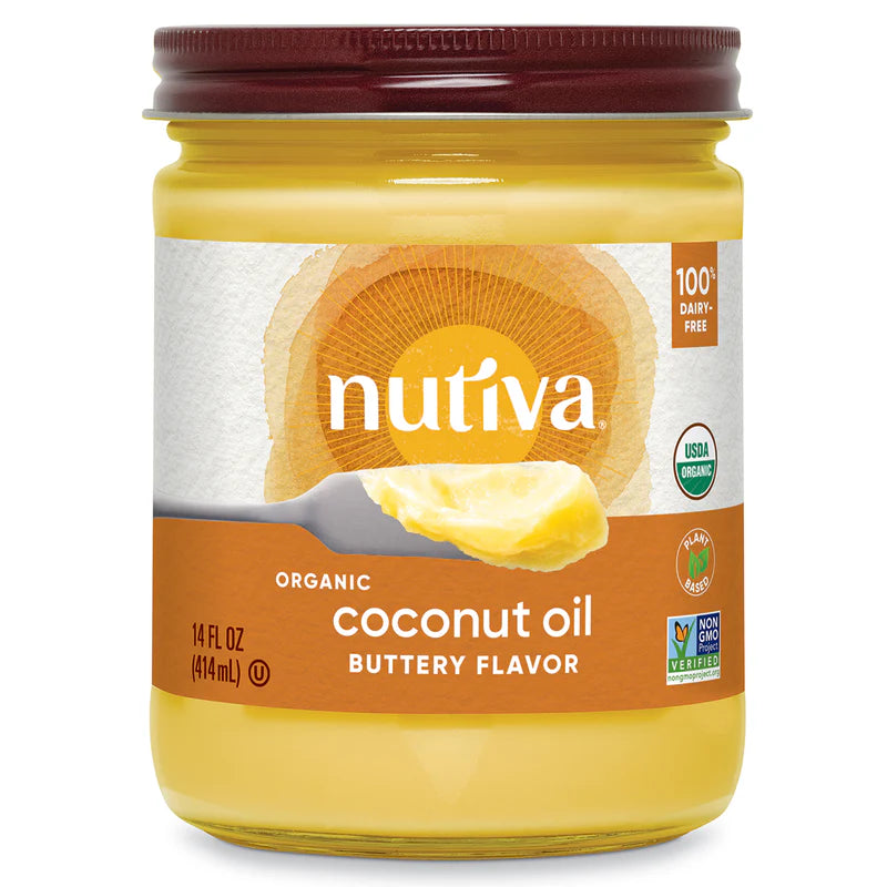 Nutiva Organic Coconut Oil with Butter Flavor