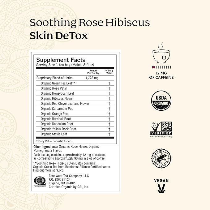 Skin Detox Tea ~ Soothing Rose & Hibiscus