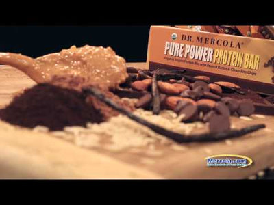 Mercola Peanut Butter & Chocolate Protein Bar ~ Organic Vegan