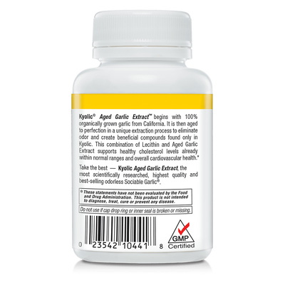 Kyolic Aged Garlic Extract Formula 104 - Cholesterol (200 Capsules)