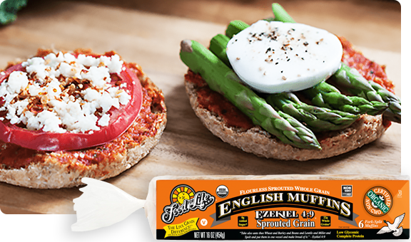 Ezekiel 4:9® Sprouted Whole Grain English Muffins (Local Delivery Only, Do Not Ship)