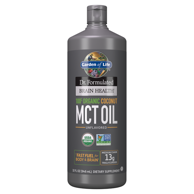 Dr. Formulated Brain Health 100% Organic Coconut MCT Oil