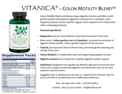 Colon Motility Blend™ ~ Colon Support (Special Order)