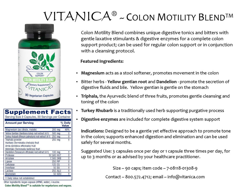 Colon Motility Blend™ ~ Colon Support (Special Order)