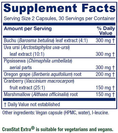 CranStat Extra® ~ Urinary Tract Support ~ 60 capsules