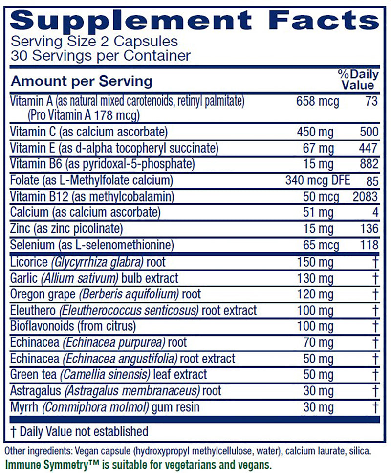 Immune Symmetry™ ~ Immune System Support ~ 60 capsules