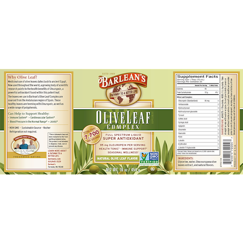 Olive Leaf Complex - Natural Olive Leaf