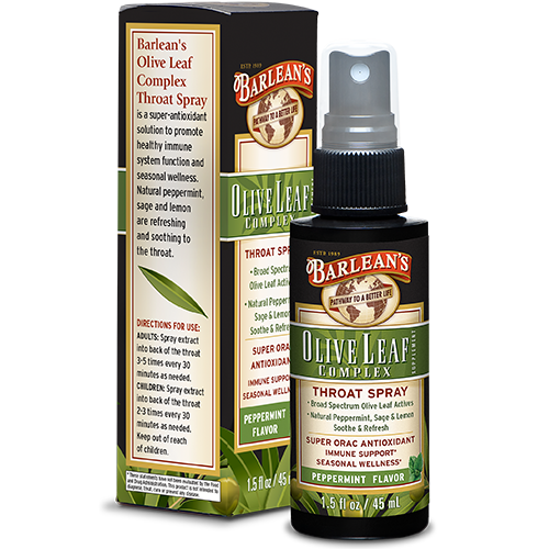 Olive Leaf Complex Throat Spray - Peppermint