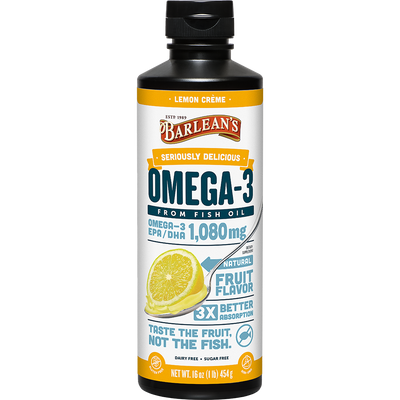 Seriously Delicious® Omega-3 Fish Oil Lemon Creme