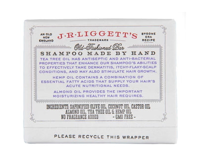 J.R. LIGGETT'S Tea Tree & Hemp Oil Shampoo Bar – 3.5oz.