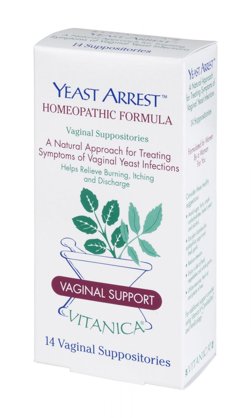 Yeast Arrest® ~ Homeopathic Vaginal Suppositories